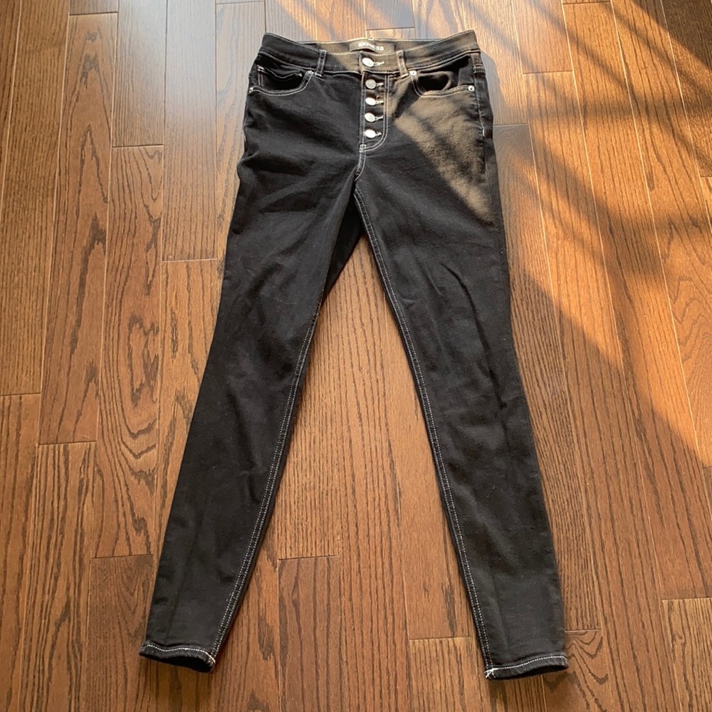 Express Black High Waist Jeans